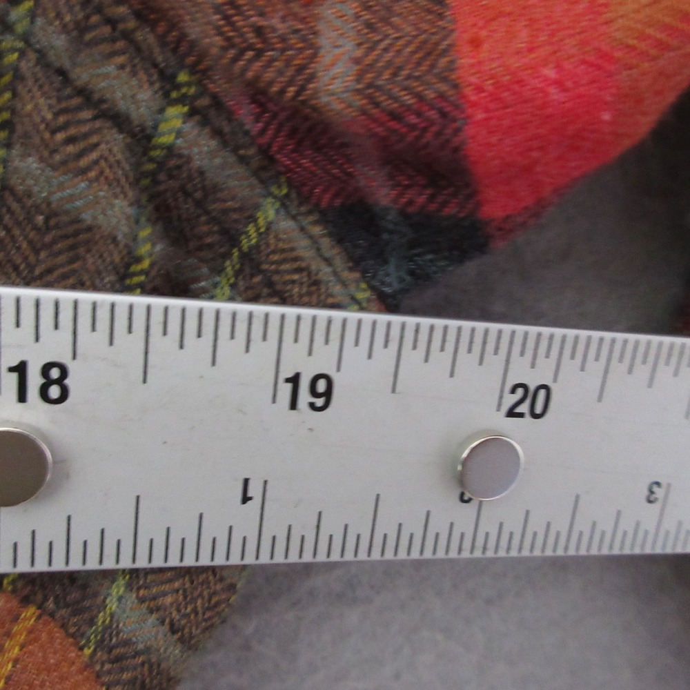 Toad&Co Shirt Dress M Orange Plaid Flannel Re-Form Outdoor Pockets Button NWT - Picture 8 of 10